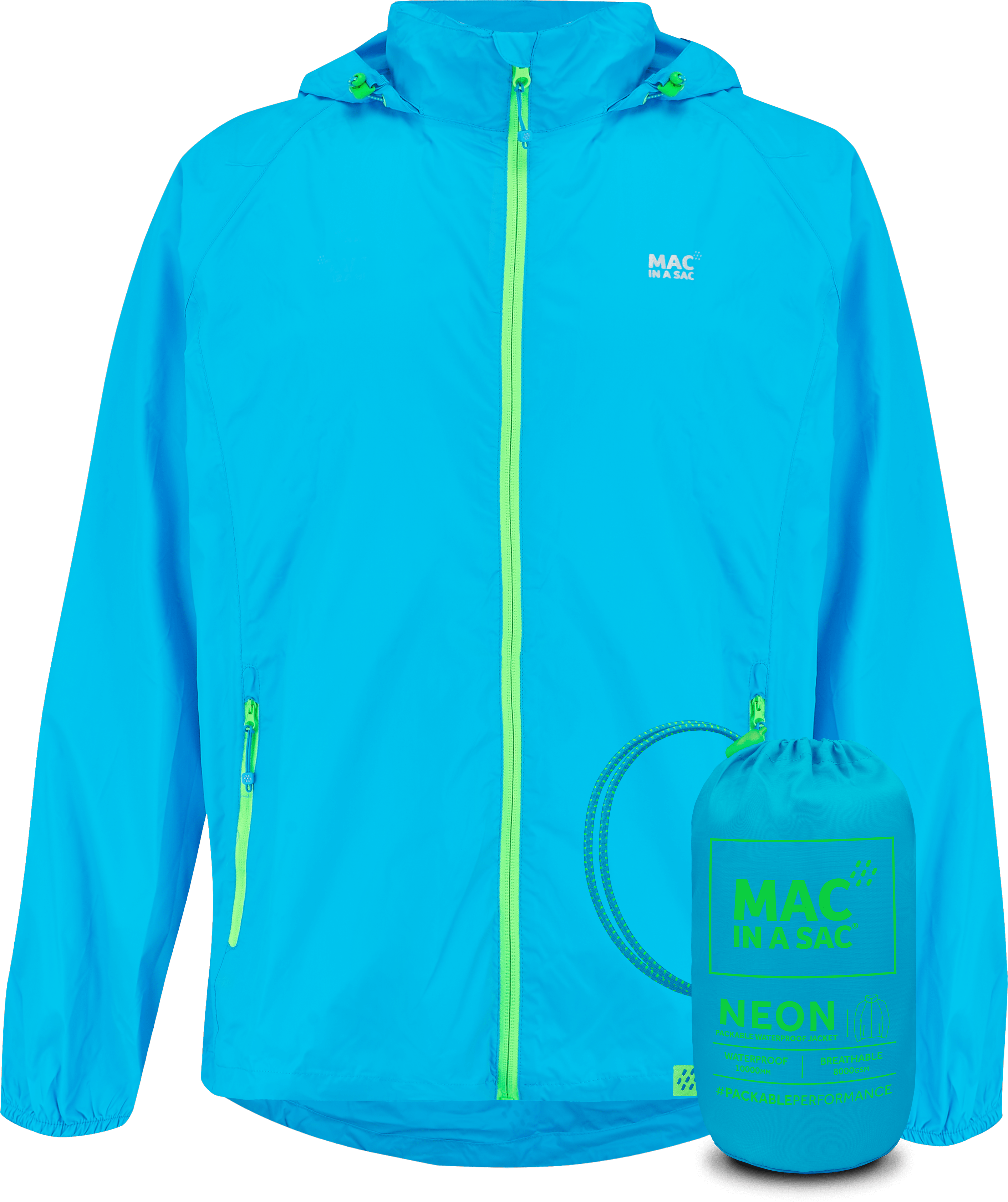 Neon blue outlet jacket