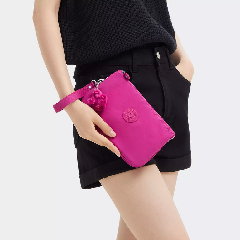 Kipling Creativity Portefeuille de poignet extra grand - Glowing Fuchsia