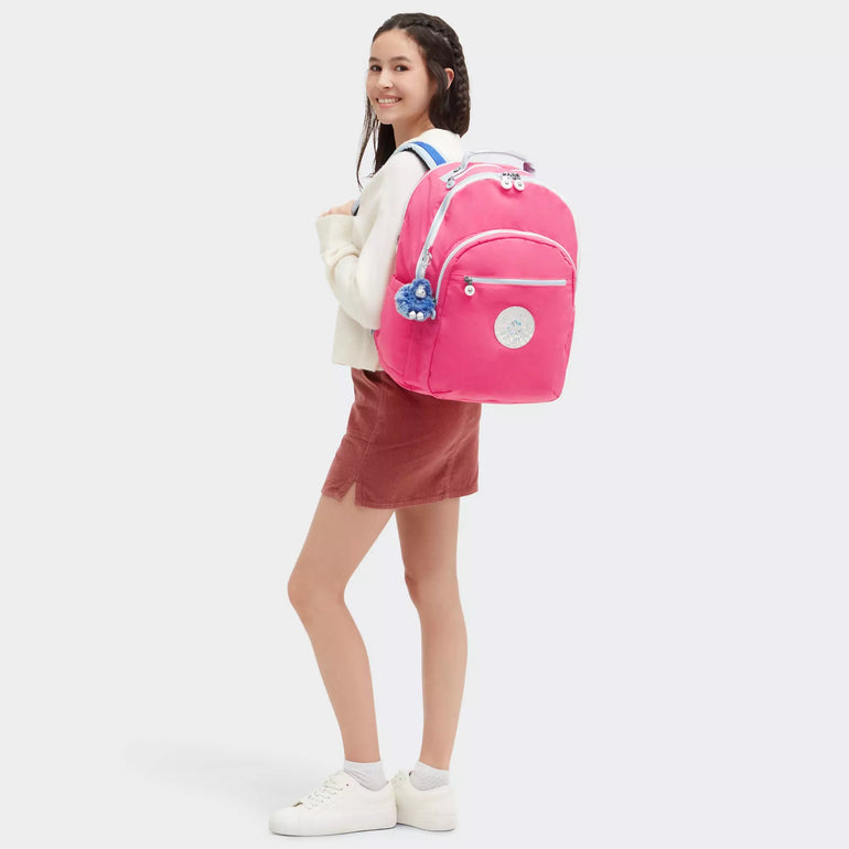 Kipling Seoul Très Grand Sac à Dos pour Ordinateur de 17" - Happy Pink Mix