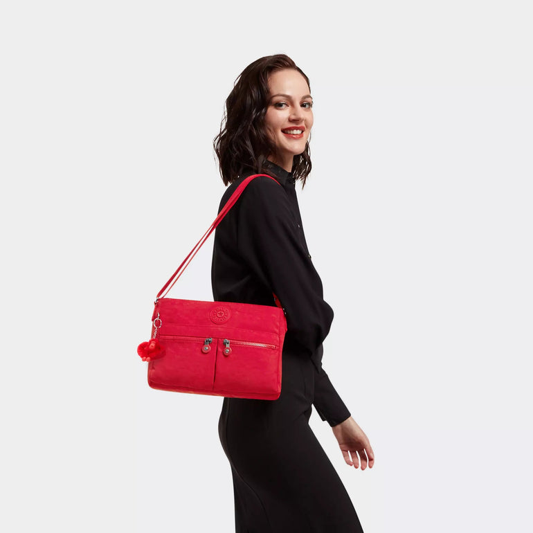 Kipling Angie Sac à Bandoulière - Rouge