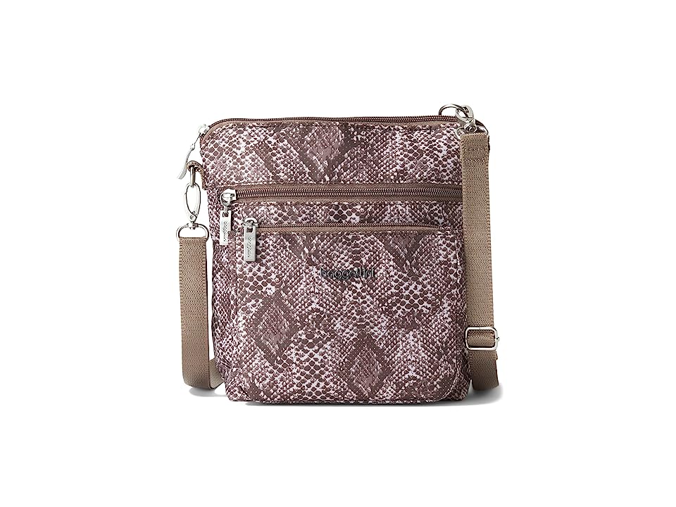 Baggallini Modern Pocket Crossbody - Tan Python