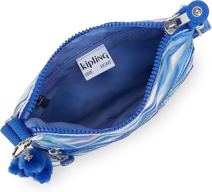 Kipling Keiko Sac bandoulière imprimé mini - Diluted Blue