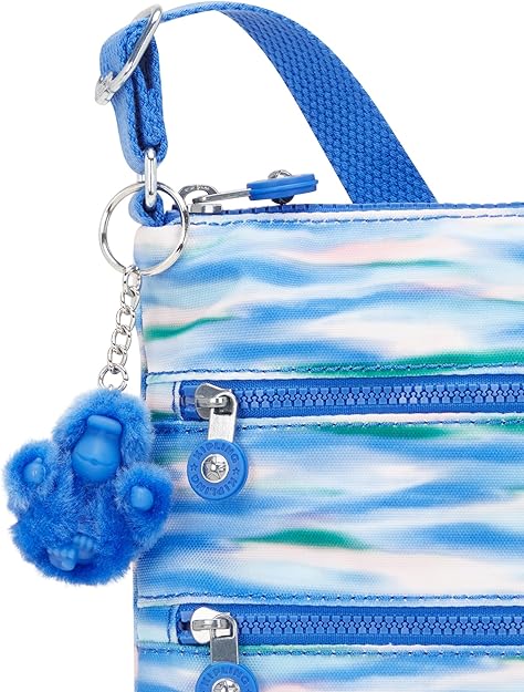 Kipling Keiko Sac bandoulière imprimé mini - Diluted Blue