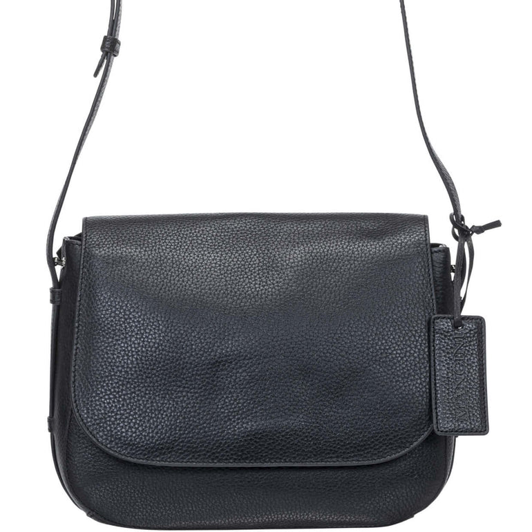 Mancini Pebbled Amy Sac bandoulière en cuir