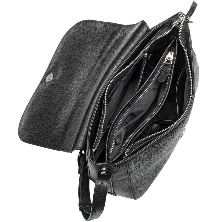 Mancini Pebbled Amy Sac bandoulière en cuir