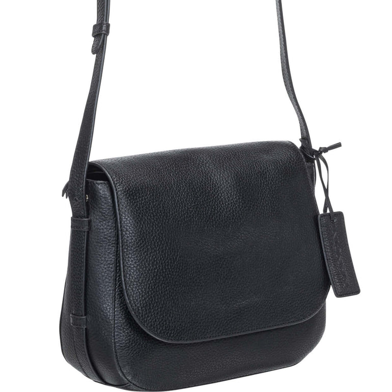 Mancini Pebbled Amy Sac bandoulière en cuir