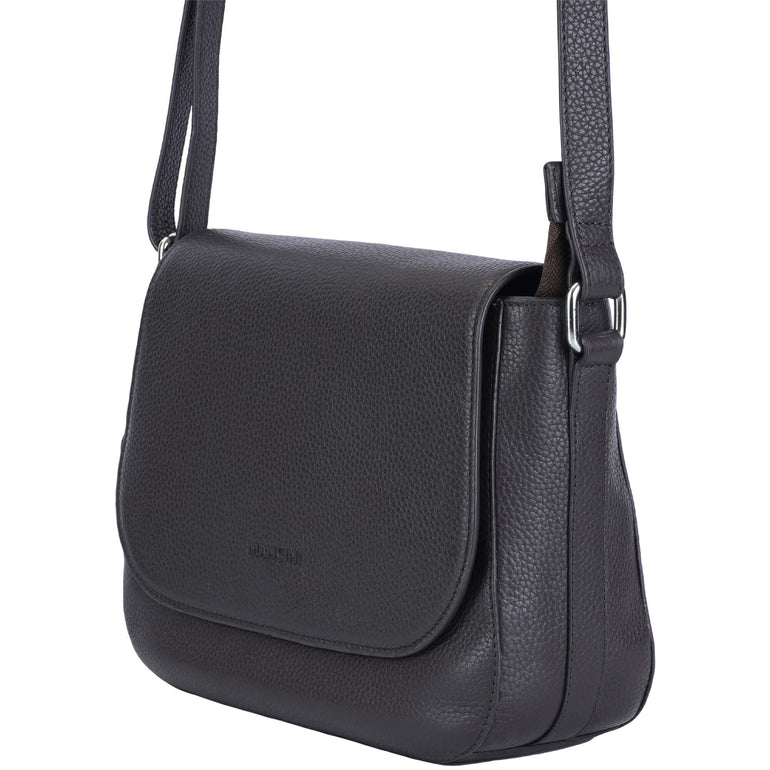 Mancini Pebbled Amy Sac bandoulière en cuir