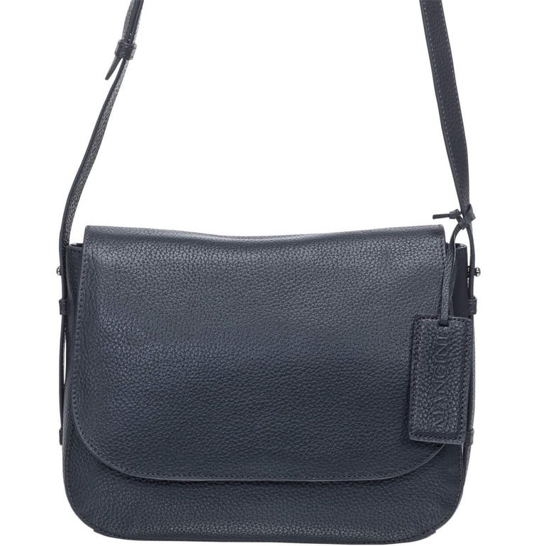 Mancini Pebbled Amy Sac bandoulière en cuir