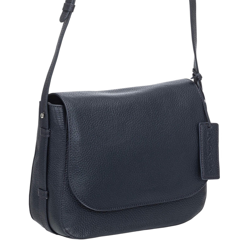 Mancini Pebbled Amy Sac bandoulière en cuir