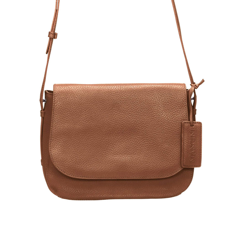 Mancini Pebbled Amy Sac bandoulière en cuir