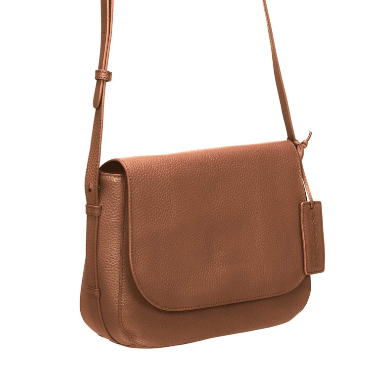 Mancini Pebbled Amy Sac bandoulière en cuir