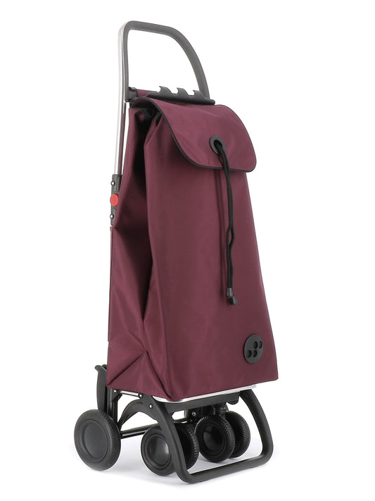 Rolser I-Max MF Chariot de courses pliable à 4 roues, dont 2 pivotantes