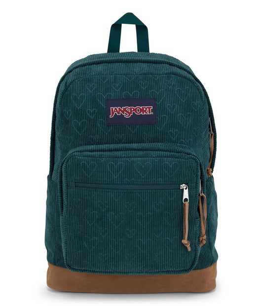 JanSport Right Pack Expressions Sac à dos - Embossed Hearts Green