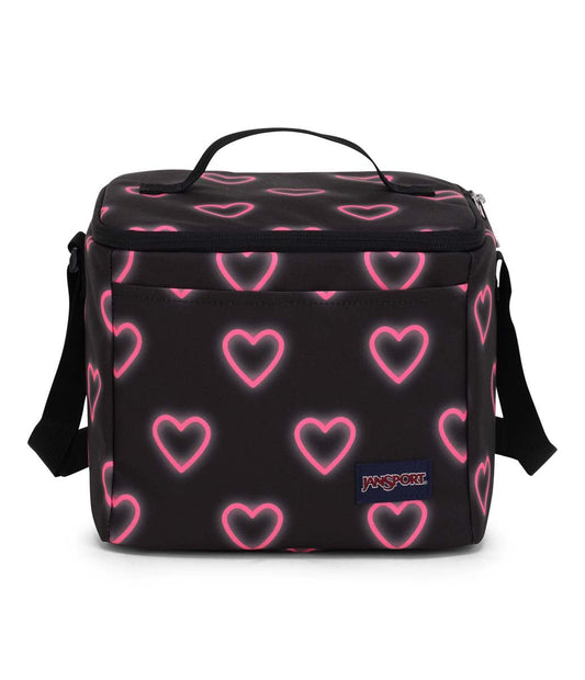 JanSport Super Snack Sac à lunch - Happy Hearts Black