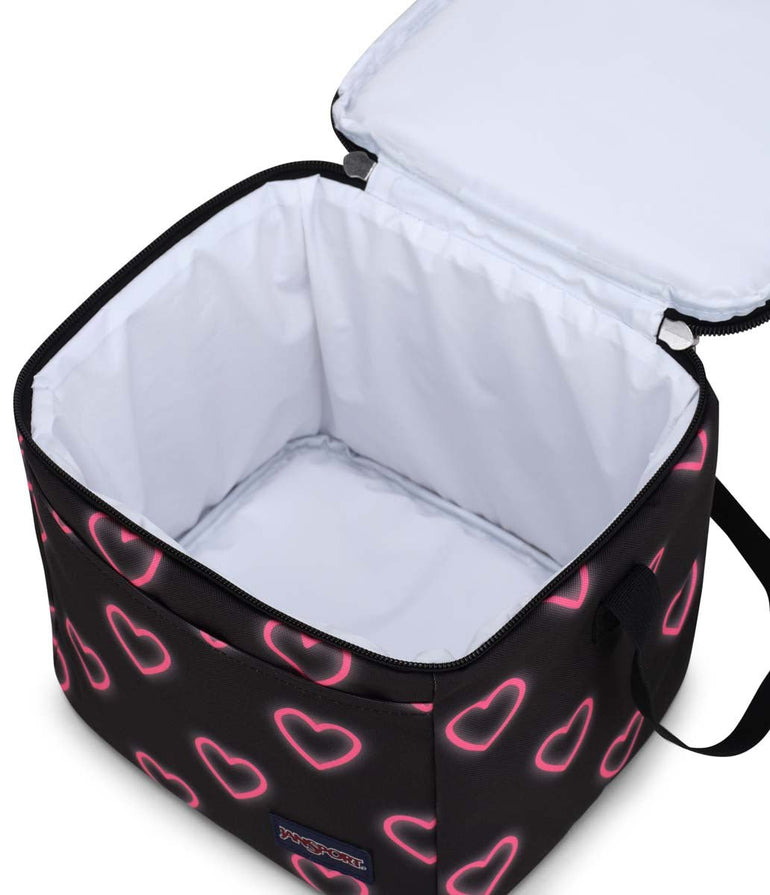 JanSport Super Snack Sac à lunch - Happy Hearts Black