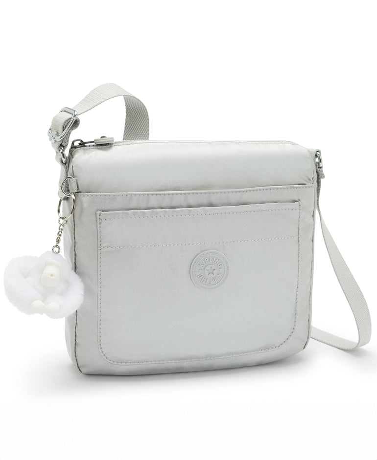 Kipling Sebastian Sac à bandoulière métallique - New Bright Metallic