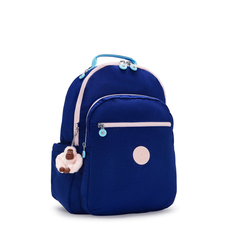 Kipling Seoul Grand Sac à Dos avec Compartiment pour Ordinateur - Solar Navy C