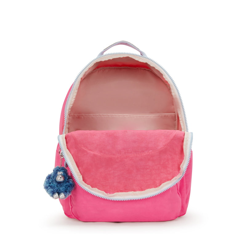 Kipling Seoul Très Grand Sac à Dos pour Ordinateur de 17" - Happy Pink Mix