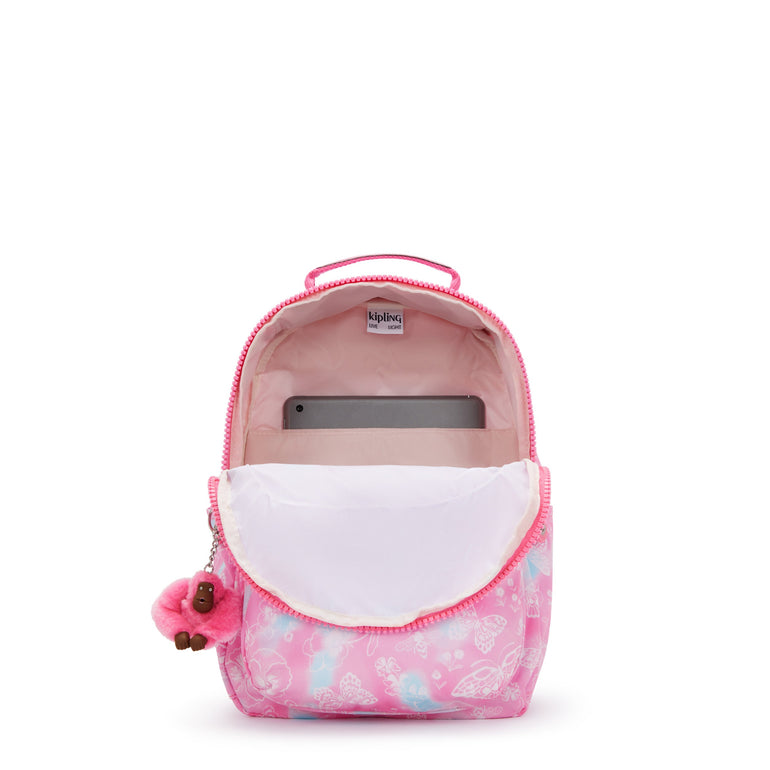 Kipling Seoul Petit Sac à Dos pour Tablette - Garden Clouds