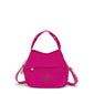 Kipling Bahar Sac d’épaule en satin - Fuchsia Night