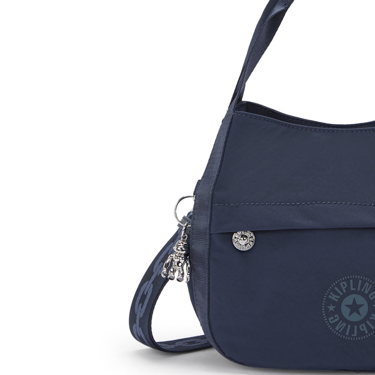 Kipling Bahar Sac d’épaule en satin - Endless Blue F24