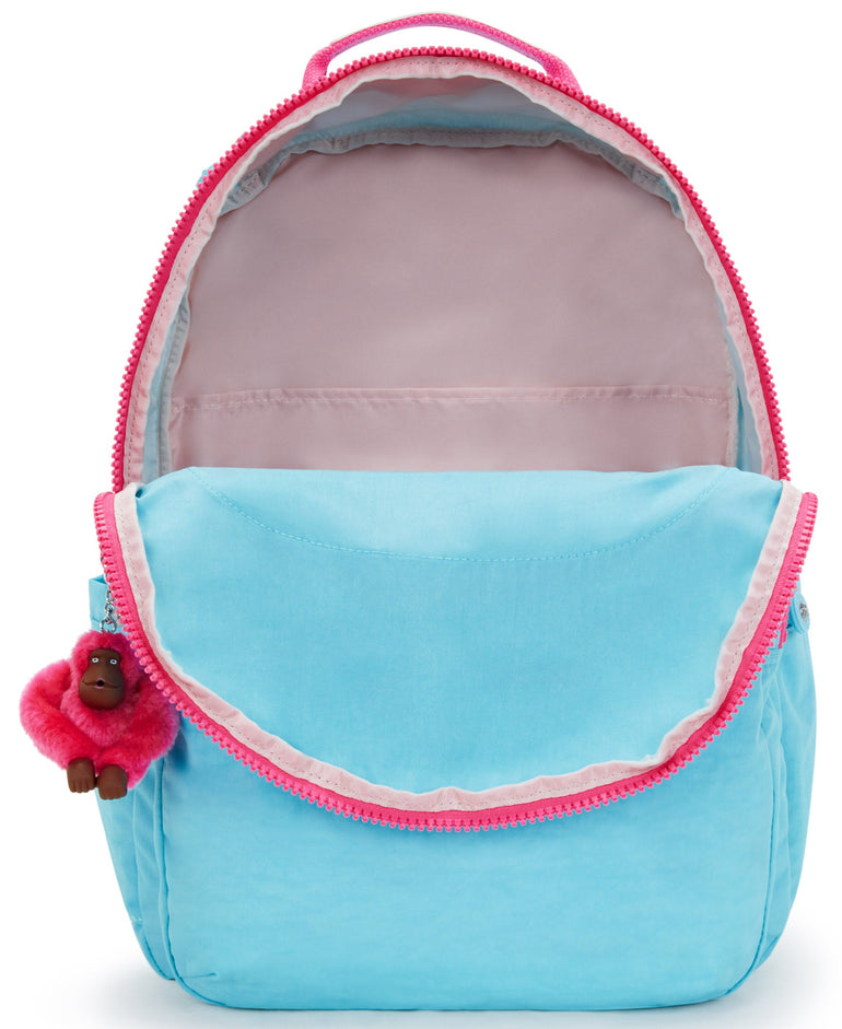 Kipling Seoul Très Grand Sac à Dos pour Ordinateur de 17" - Blue Sea Combo