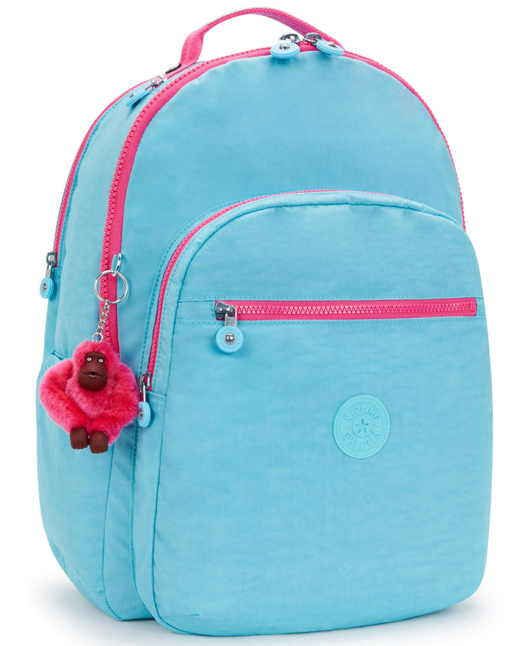 Kipling Seoul Très Grand Sac à Dos pour Ordinateur de 17" - Blue Sea Combo