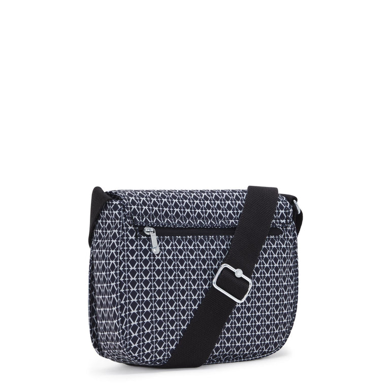 Kipling Loreen Sac bandoulière métallique de taille moyenne - Signature Print