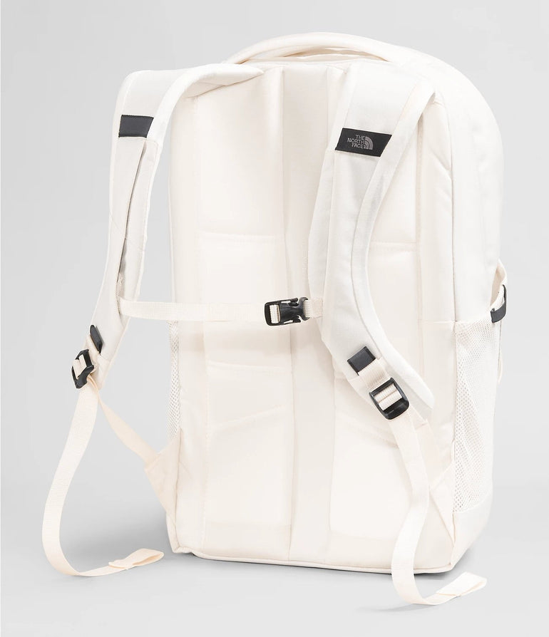 The North Face Women's Jester Luxe Sac à Dos pour Femmes - Blanc Gardenia/Corail Métallique