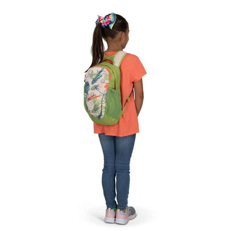 Osprey Daylite Kid's Everyday Backpack - Coral Life Print Green