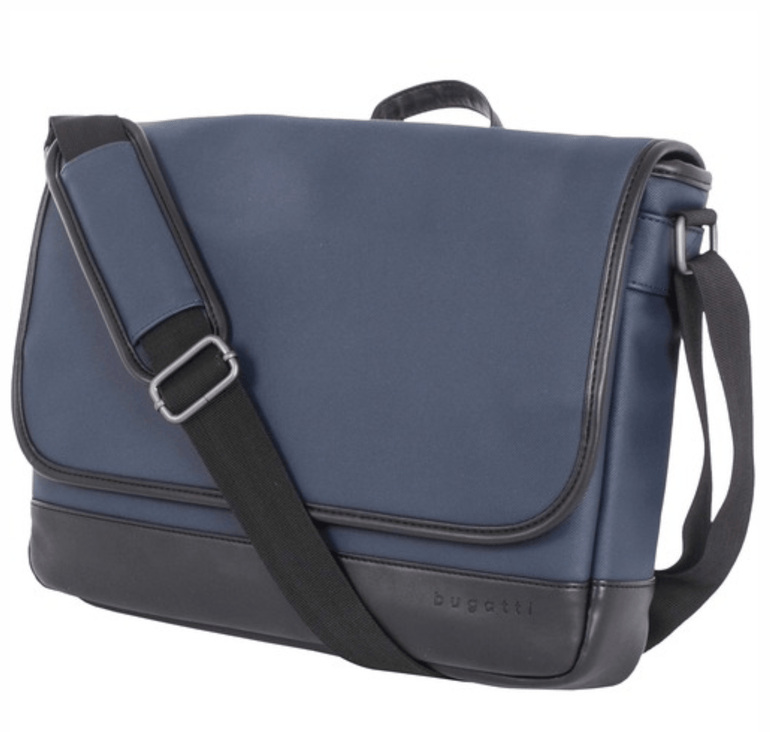 Bugatti Gin & Twill Messenger Bag - Navy