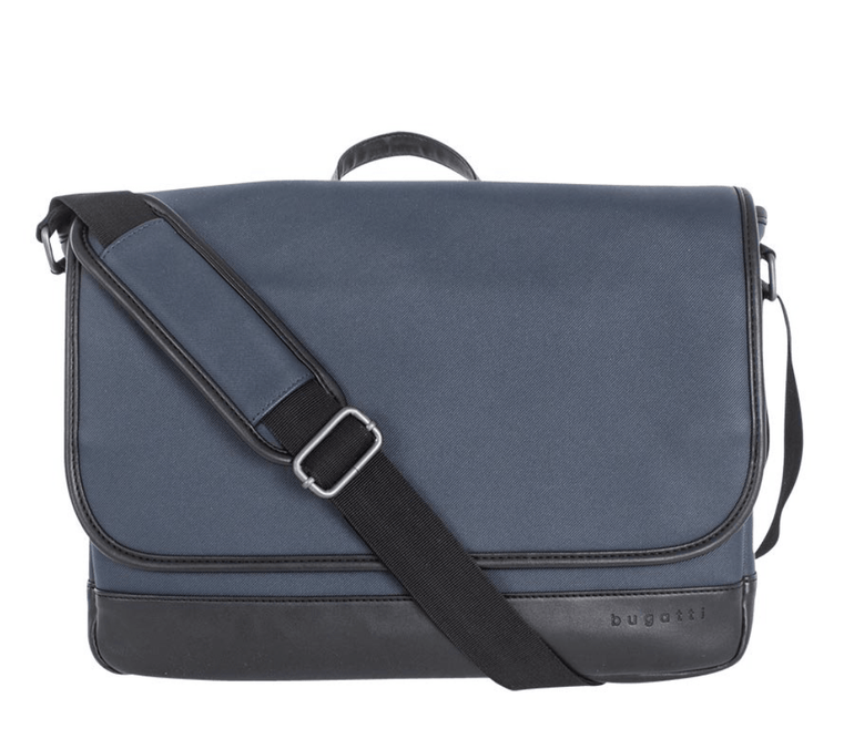 Bugatti Gin & Twill Messenger Bag - Navy