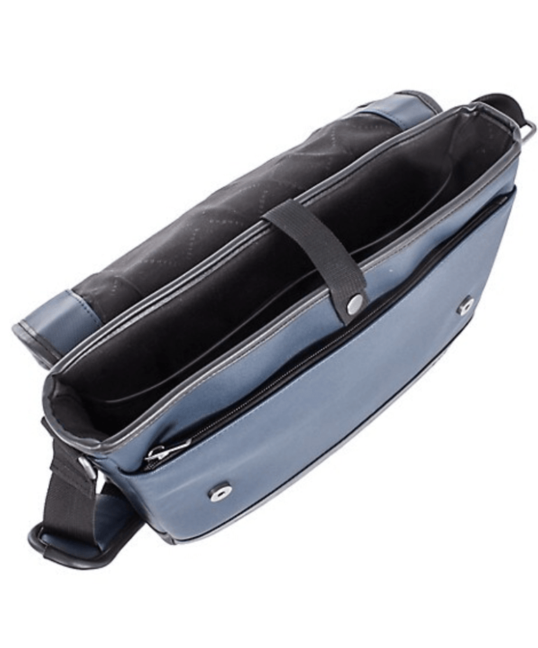 Bugatti Gin & Twill Messenger Bag - Navy