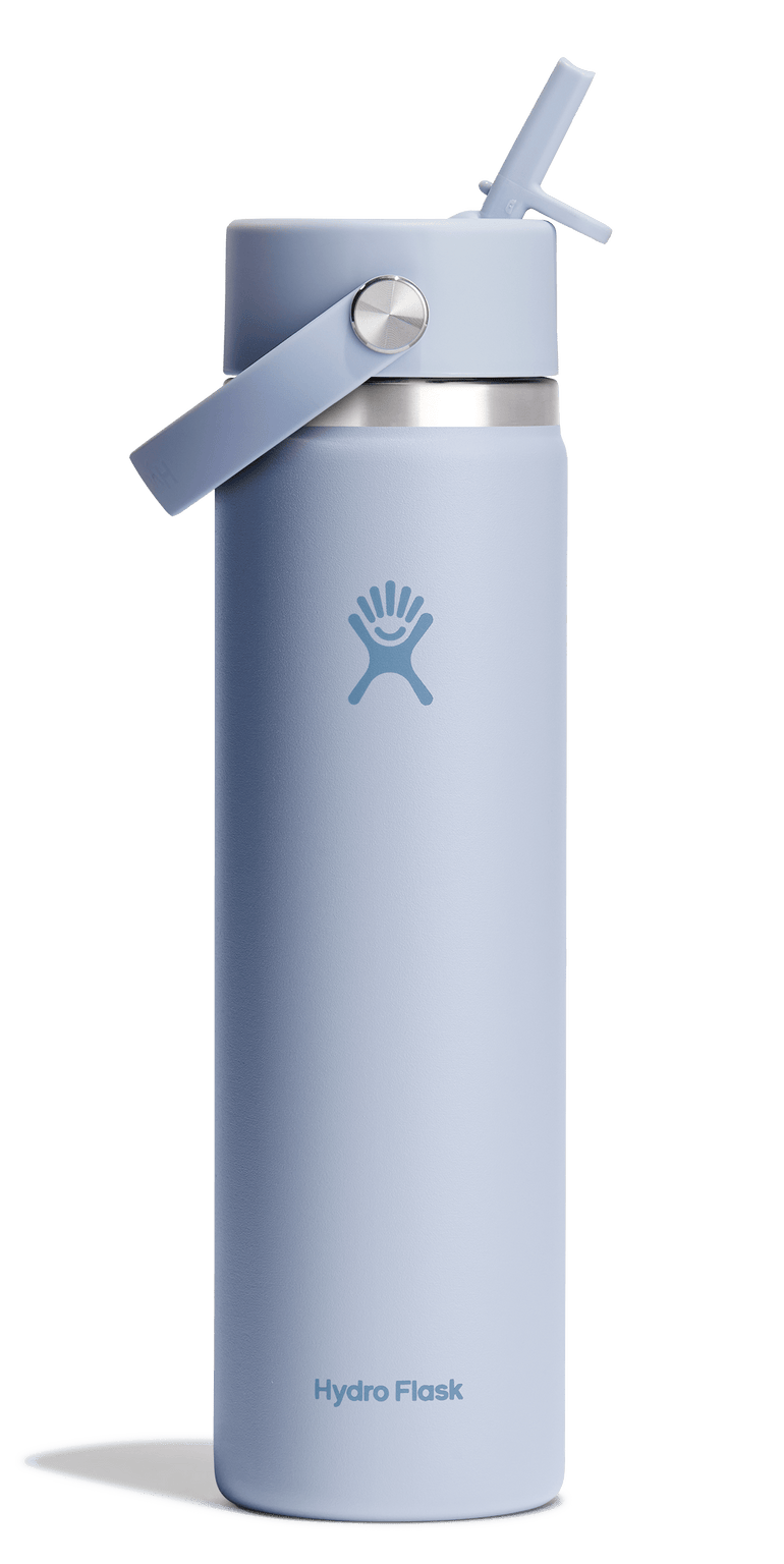 Hydro Flask 24oz Bouteille d'eau avec capuchon à paille flexible à large ouverture