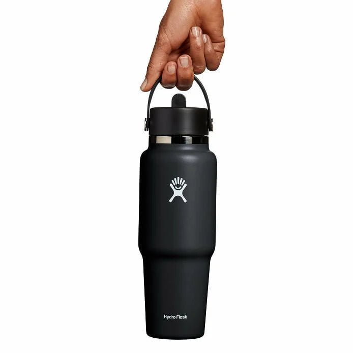 Hydro Flask 32oz Bouteille de voyage avec capuchon à paille flexible à large ouverture