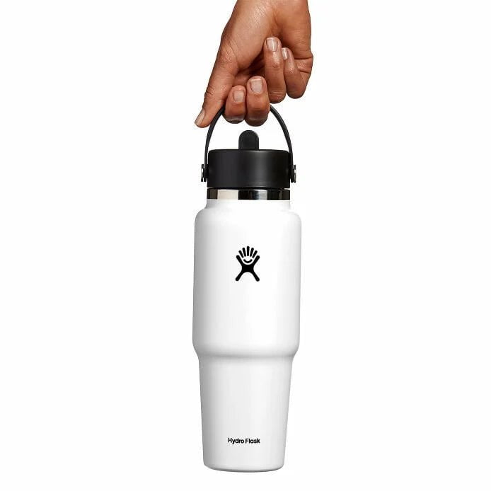 Hydro Flask 32oz Bouteille de voyage avec capuchon à paille flexible à large ouverture