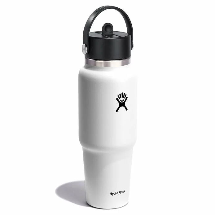 Hydro Flask 32oz Bouteille de voyage avec capuchon à paille flexible à large ouverture