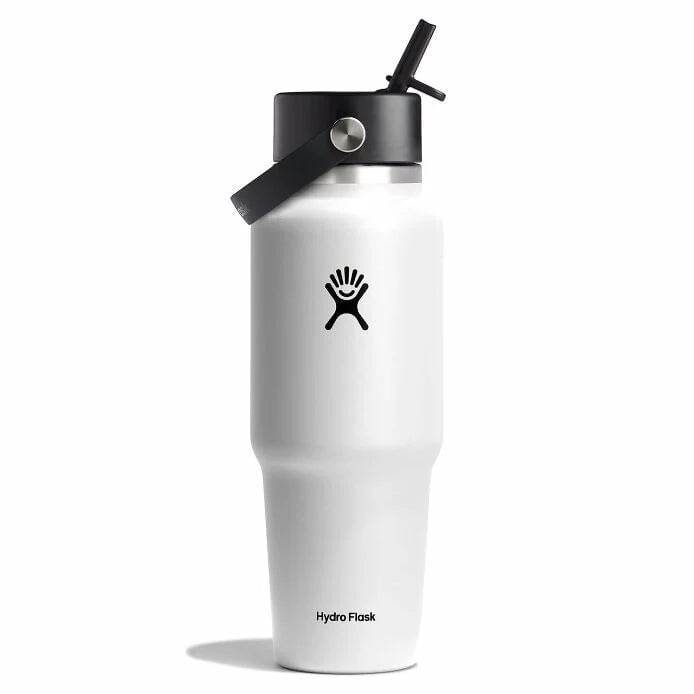 Hydro Flask 32oz Bouteille de voyage avec capuchon à paille flexible à large ouverture