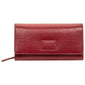 Mancini CROCO RFID Secure Clutch Wallet - Red