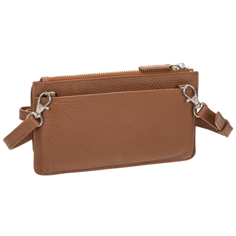 Mancini PEBBLE RFID Crossbody Wallet