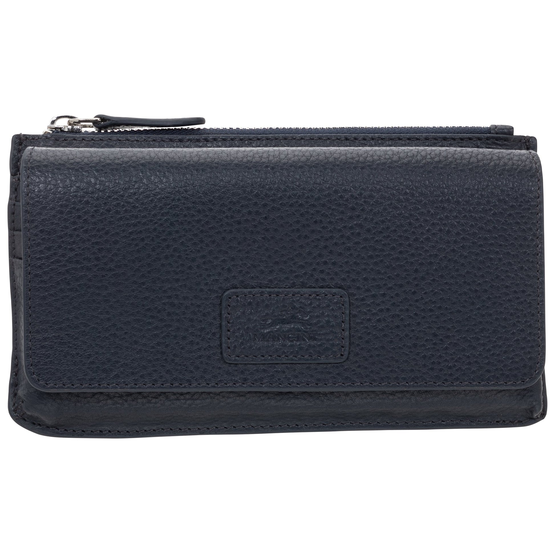 Mancini PEBBLE RFID Crossbody Wallet - Navy