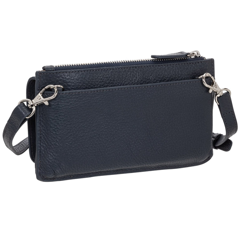 Mancini PEBBLE RFID Crossbody Wallet