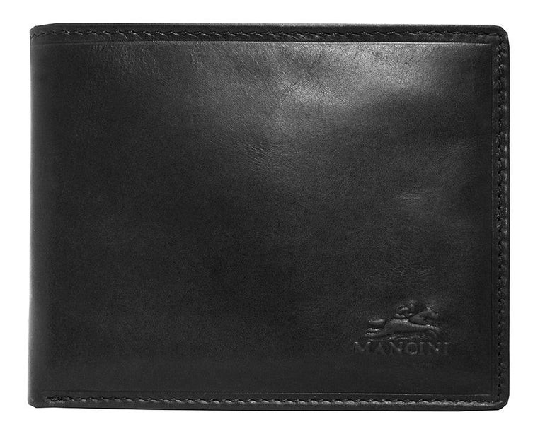 Mancini BOULDER Men's RFID Secure Billfold with Removable Passcase - Black