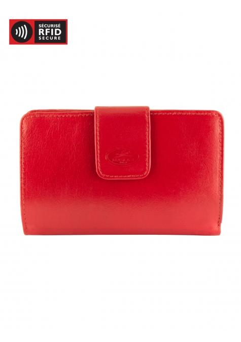 Mancini EQUESTRIAN-2 Ladies' Clutch Wallet - Red