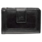 Mancini South Beach RFID Secure Medium Clutch Wallet - Black