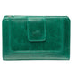 Mancini South Beach RFID Secure Medium Clutch Wallet - Green