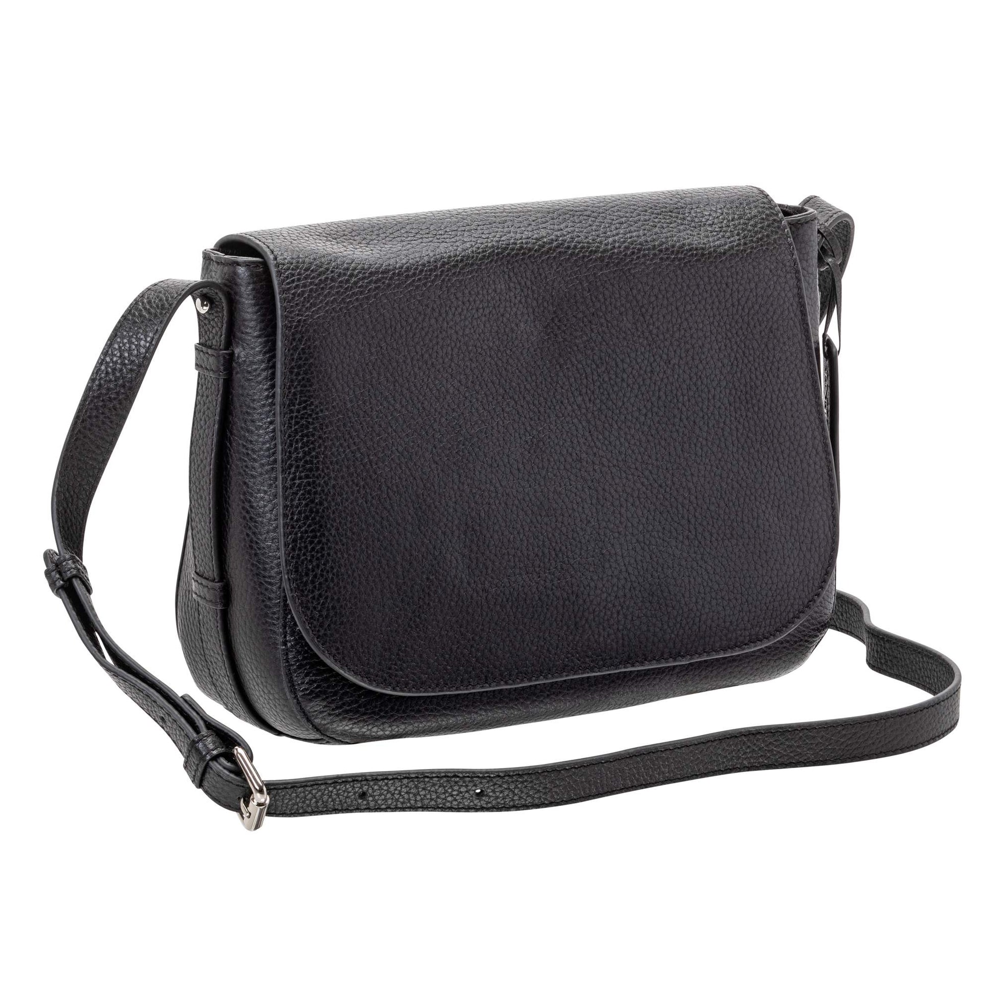 Mancini Pebbled Amy Leather Crossbody bag