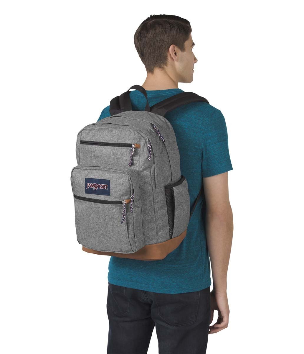 JanSport Cool Student Backpack - Grey Letterman Poly