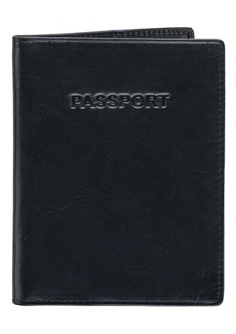 Mancini CASABLANCA RFID Secure Passport Holder - Black